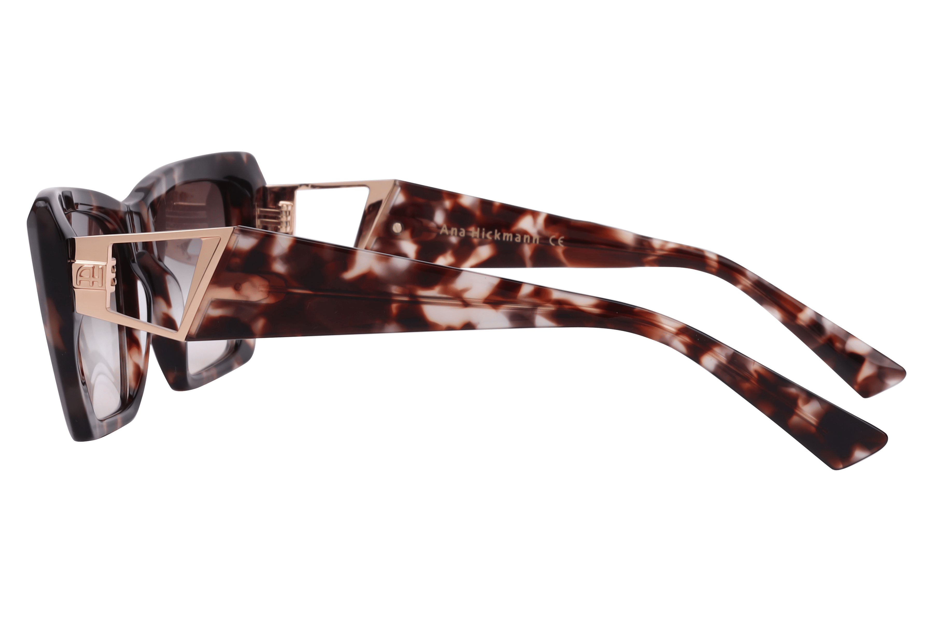 Hickmann AH9395 Sunglass Havana Female Full Metal Sunglass — Havana frame — view 3