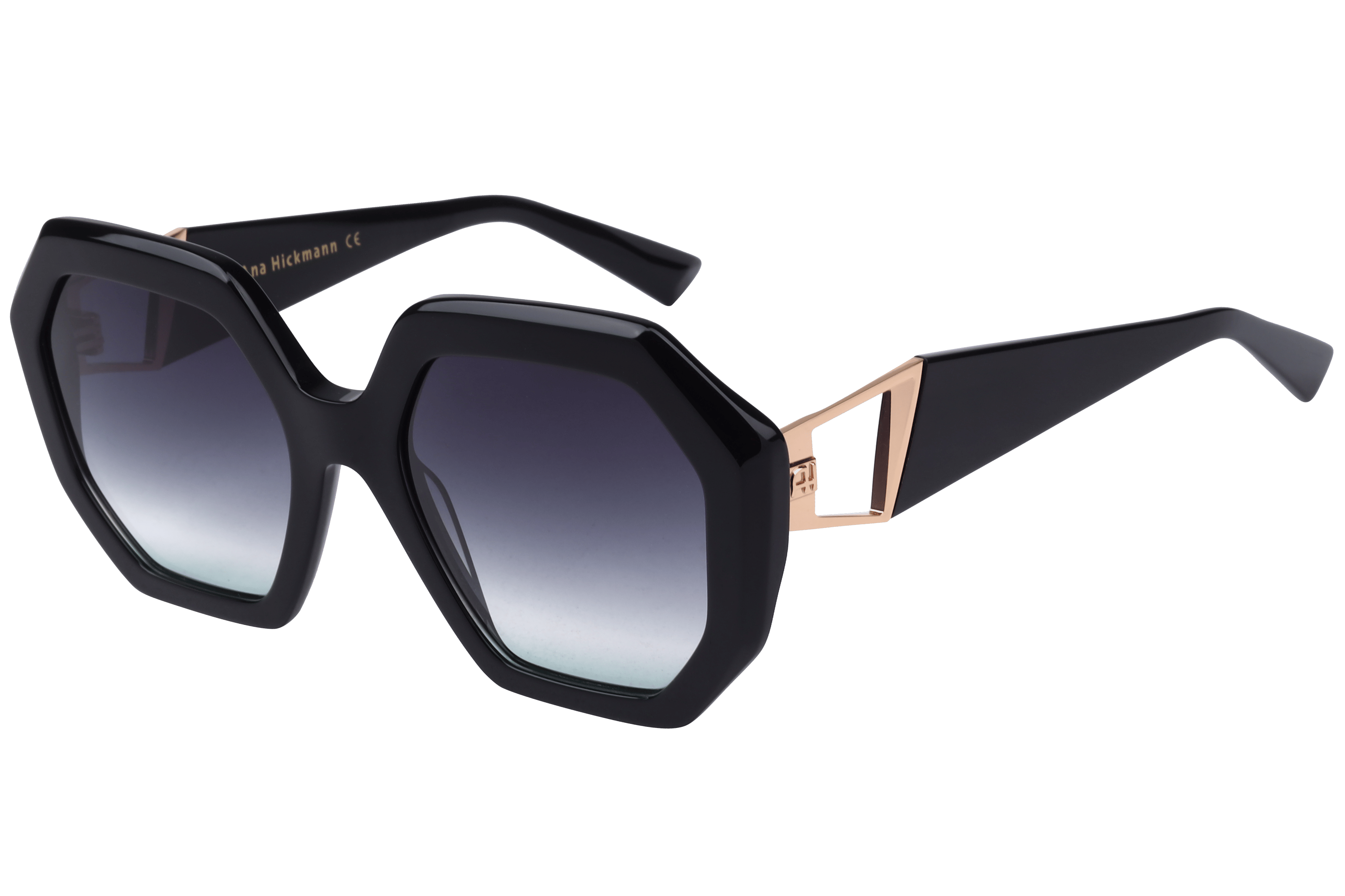 Hickmann AH9396 Sunglass Black Female Full Metal — Black frame