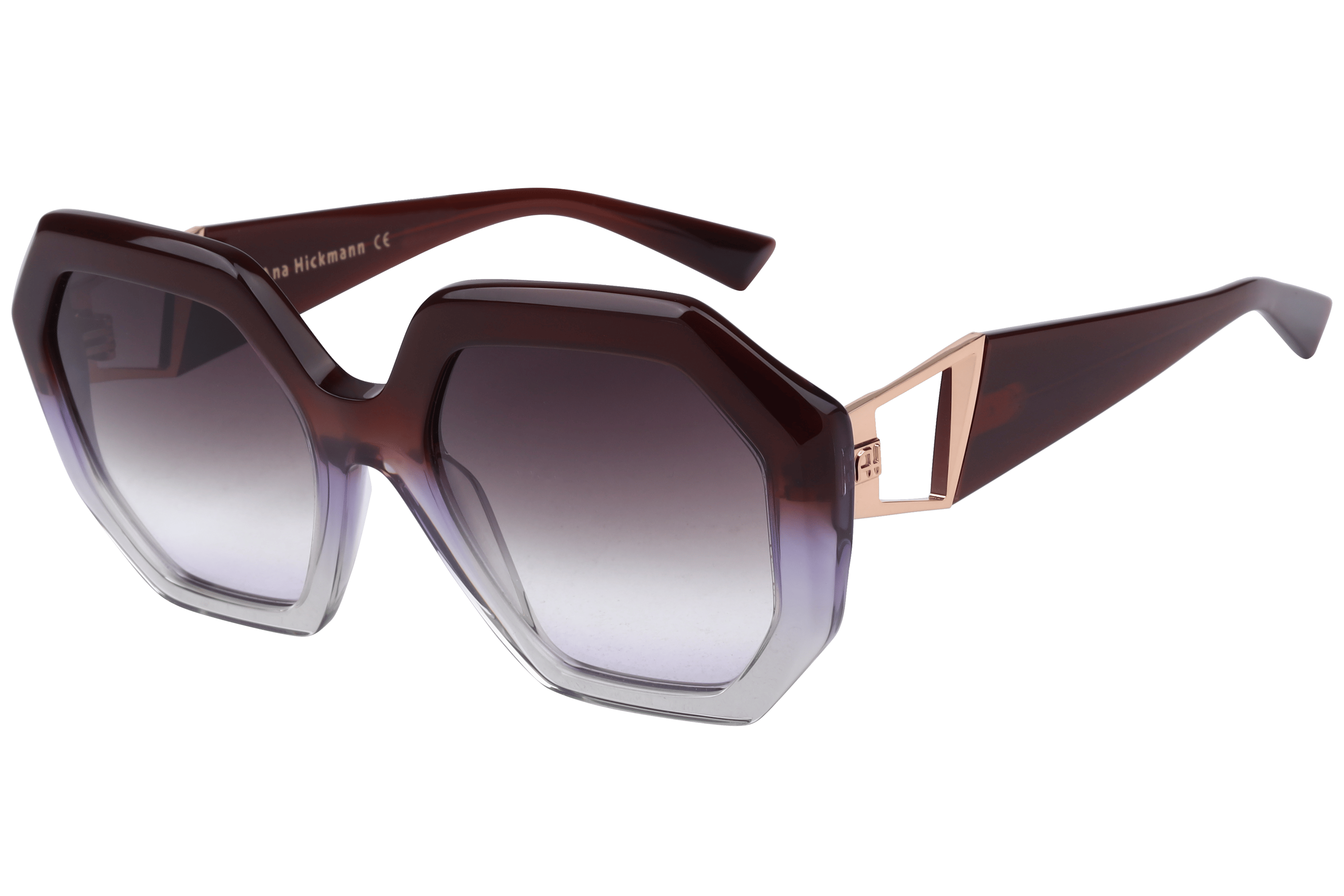 Hickmann AH9396 Sunglass Maroon Female Full Metal — Maroon frame