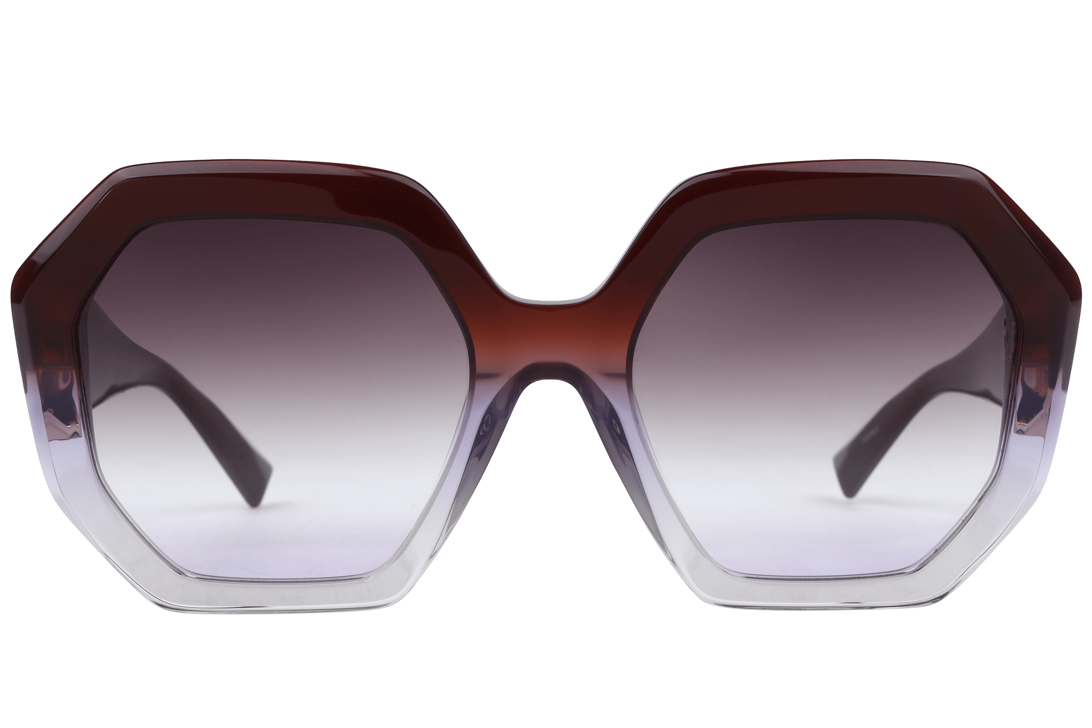 Hickmann AH9396 Sunglass Maroon Female Full Metal Sunglass — Maroon frame — view 2