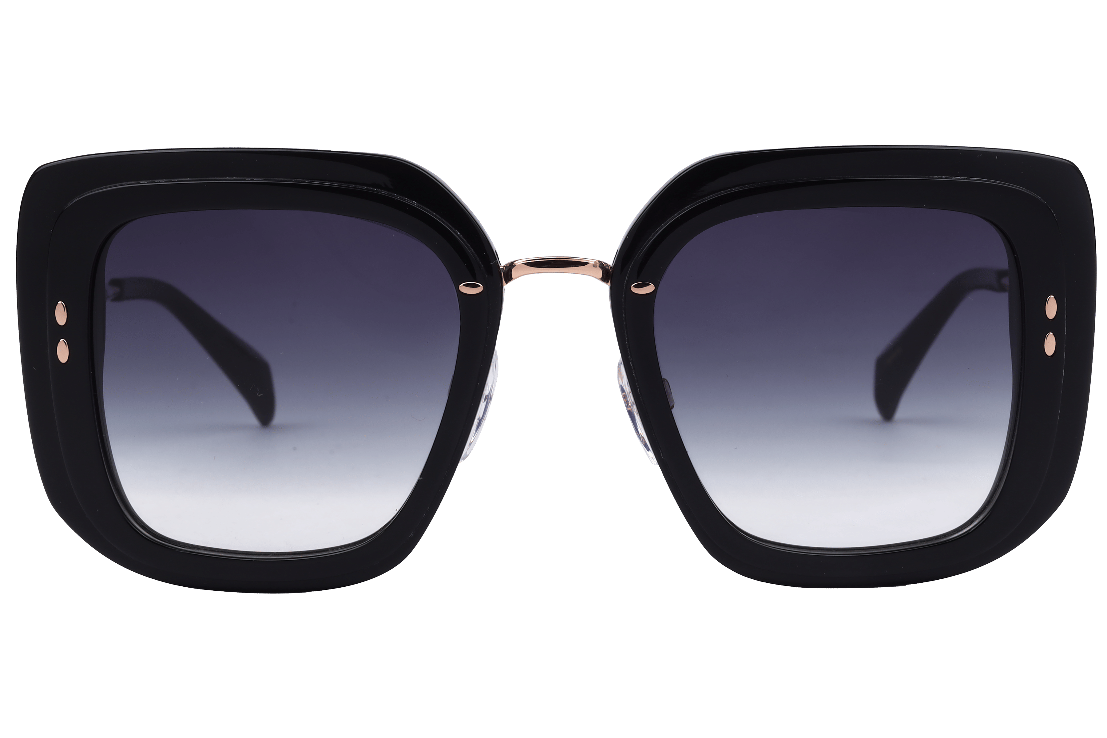 Hickmann AH9404 Sunglass Black Female Full Metal Sunglass — Black frame