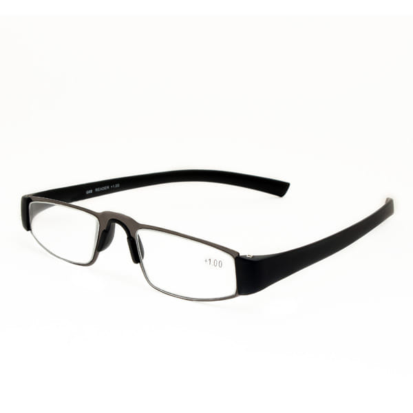 Readers R1015 Frame Gun Metal Unisex Full Rubber Frame — Gun Metal frame — view 1