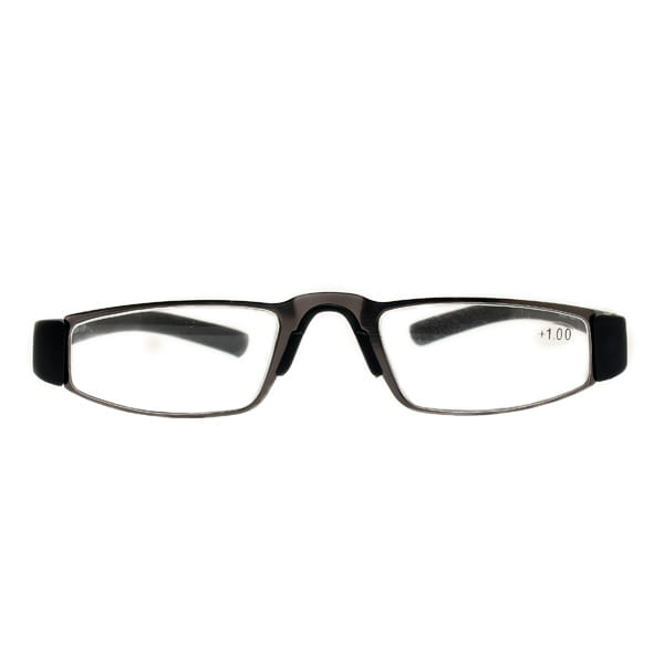 Readers R1015 Frame Gun Metal Unisex Full Rubber Frame — Gun Metal frame — view 2