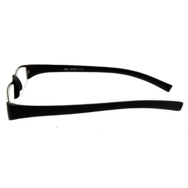 Readers R1015 Frame Gun Metal Unisex Full Rubber Frame — Gun Metal frame — view 3