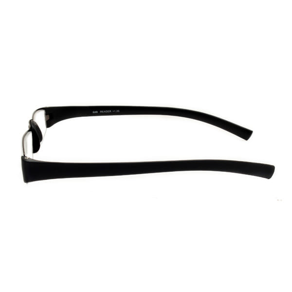 Readers R1015 Frame Gun Metal Unisex Full Rubber Frame — Gun Metal frame — view 3
