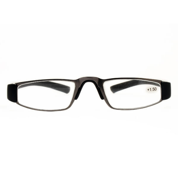 Readers R1015 Frame Gun Metal Unisex Full Rubber Frame — Gun Metal frame — view 2