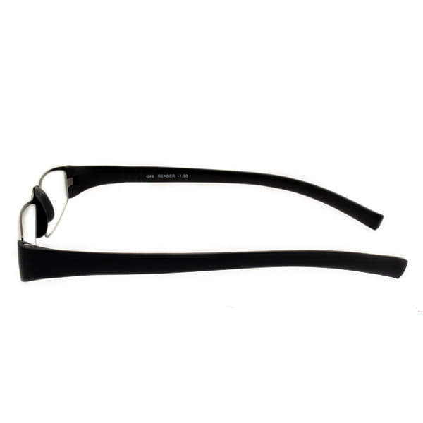 Readers R1015 Frame Gun Metal Unisex Full Rubber Frame — Gun Metal frame — view 3