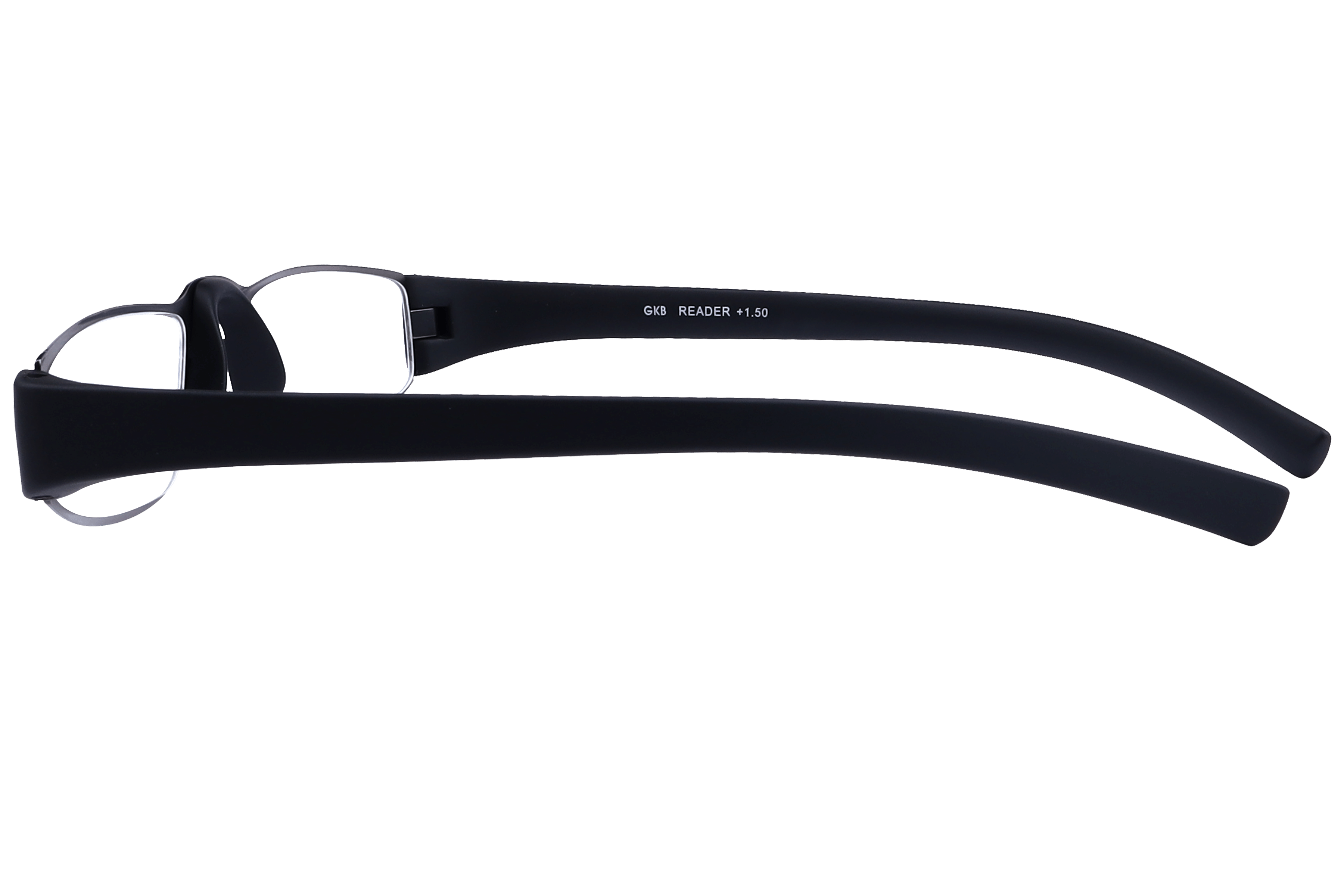 Readers R1015 Frame Gun Metal Unisex Full Rubber Frame — Gun Metal frame — view 6