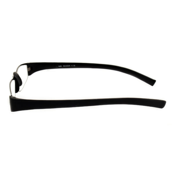 Readers R1015 Frame Gun Metal Unisex Full Rubber Frame — Gun Metal frame — view 3