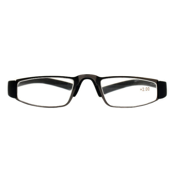 Readers R1015 Frame Gun Metal Unisex Full Rubber Frame — Gun Metal frame — view 2