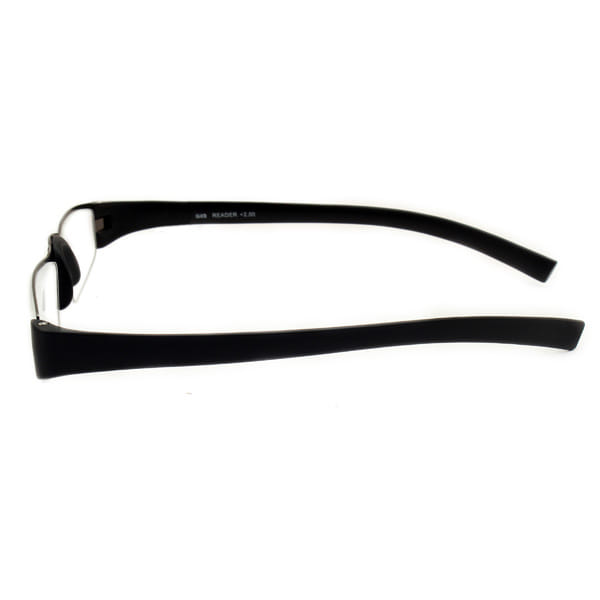 Readers R1015 Frame Gun Metal Unisex Full Rubber Frame — Gun Metal frame — view 3