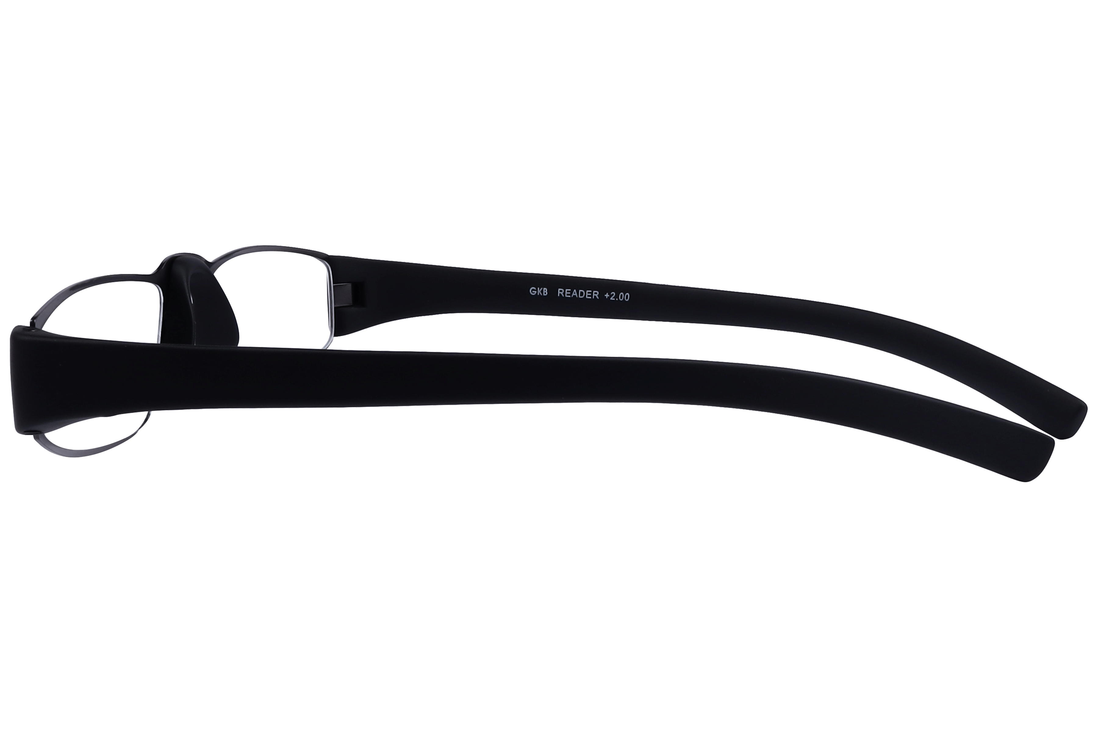 Readers R1015 Frame Gun Metal Unisex Full Rubber Frame — Gun Metal frame — view 6