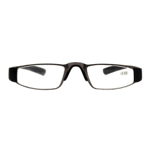 Readers R1015 Frame Gun Metal Unisex Full Rubber Frame — Gun Metal frame — view 2