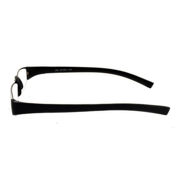 Readers R1015 Frame Gun Metal Unisex Full Rubber Frame — Gun Metal frame — view 3