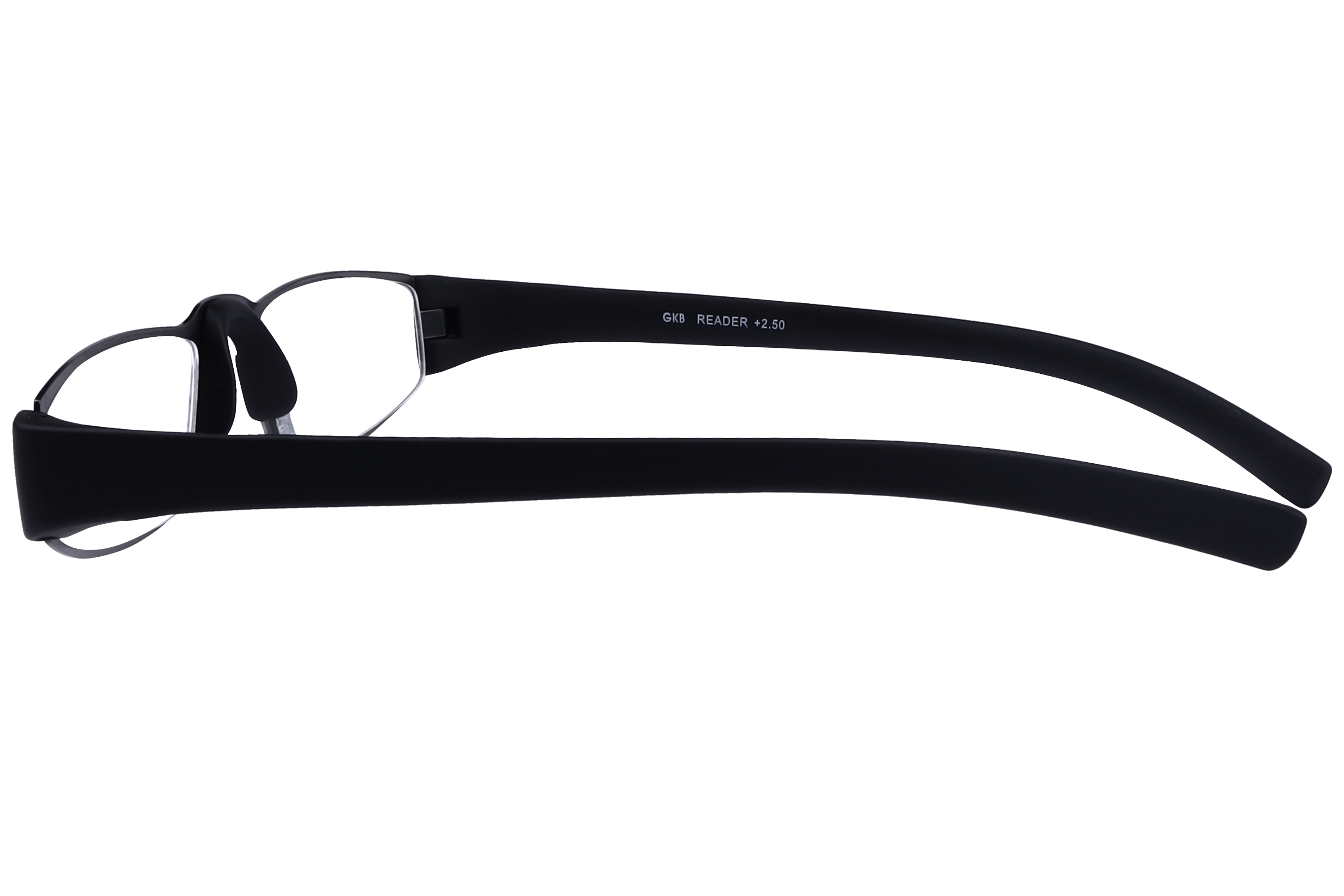Readers R1015 Frame Gun Metal Unisex Full Rubber Frame — Gun Metal frame — view 6