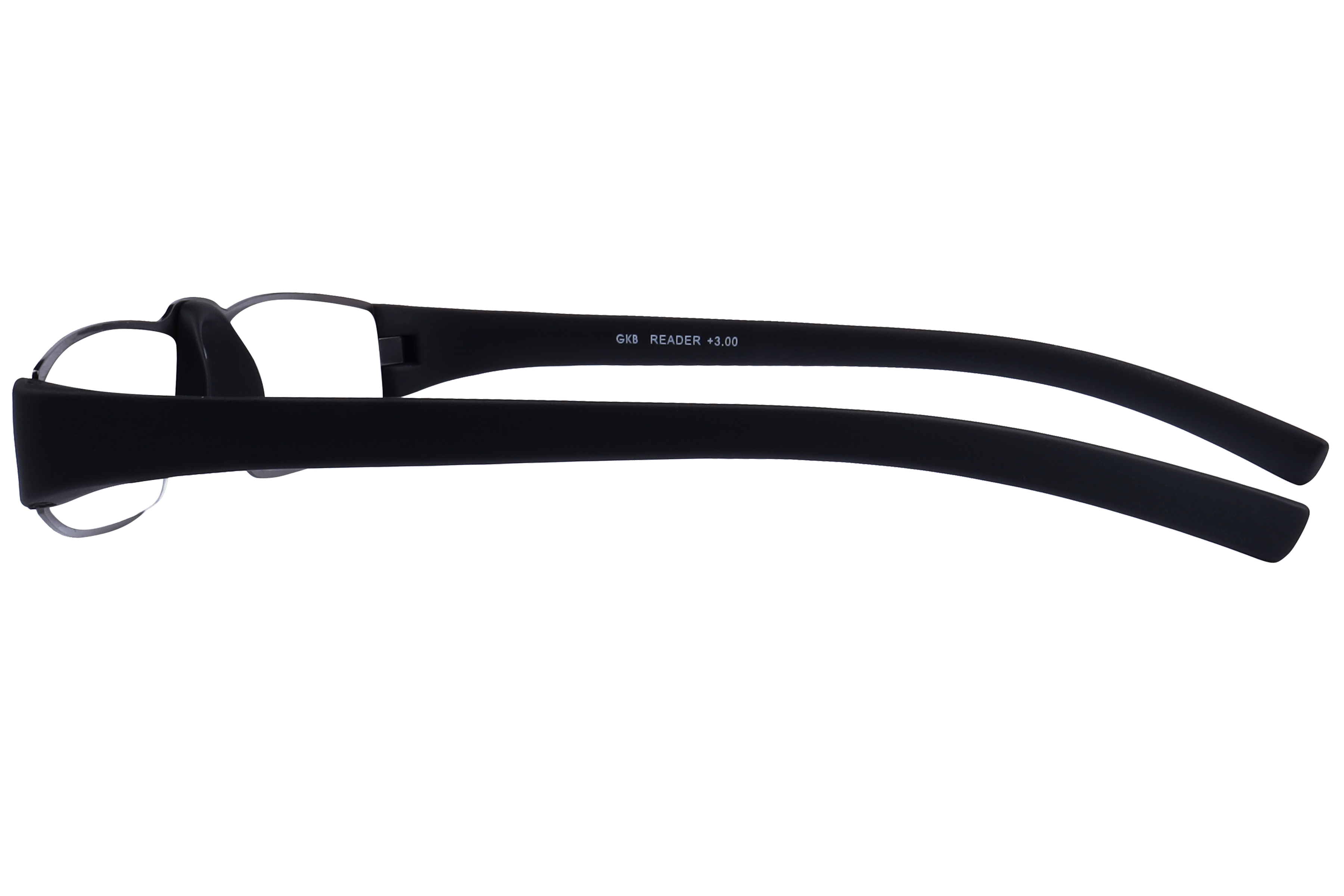 Readers R1015 Frame Gun Metal Unisex Full Rubber Frame — Gun Metal frame — view 3