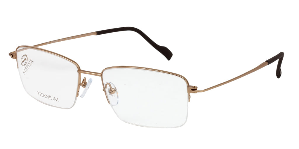 Hans Stepper SI-60180 Frame Gold Male Supra Titanium Frame — Gold frame — view 2
