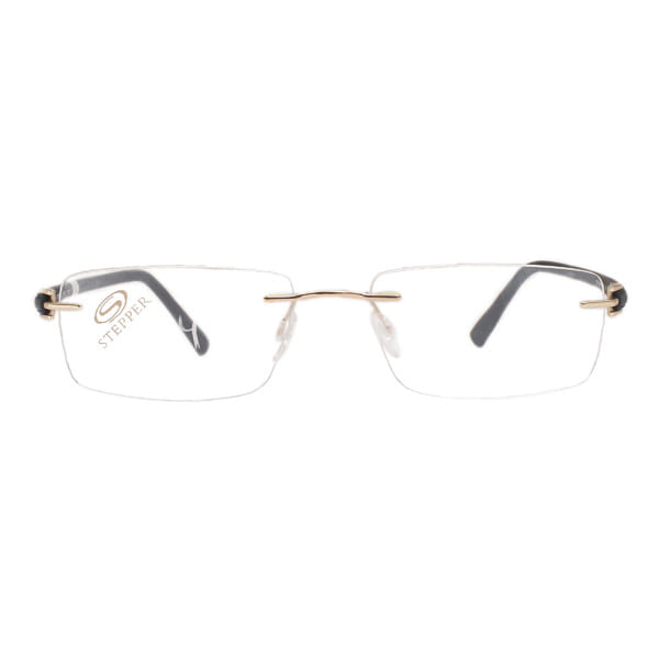 Hans Stepper STS-71798 Frame Gold Male RimLess Shell Frame — Gold frame — view 2