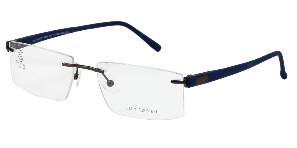 Hans Stepper STS-72274 Frame Grey Male RimLess Shell — Grey frame