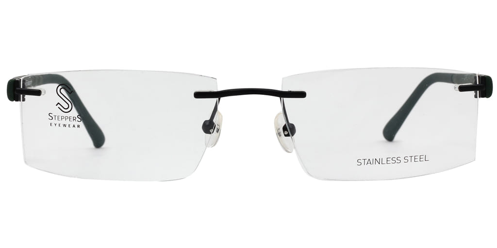 Hans Stepper STS-72274 Frame Black Male RimLess Shell — Grey frame