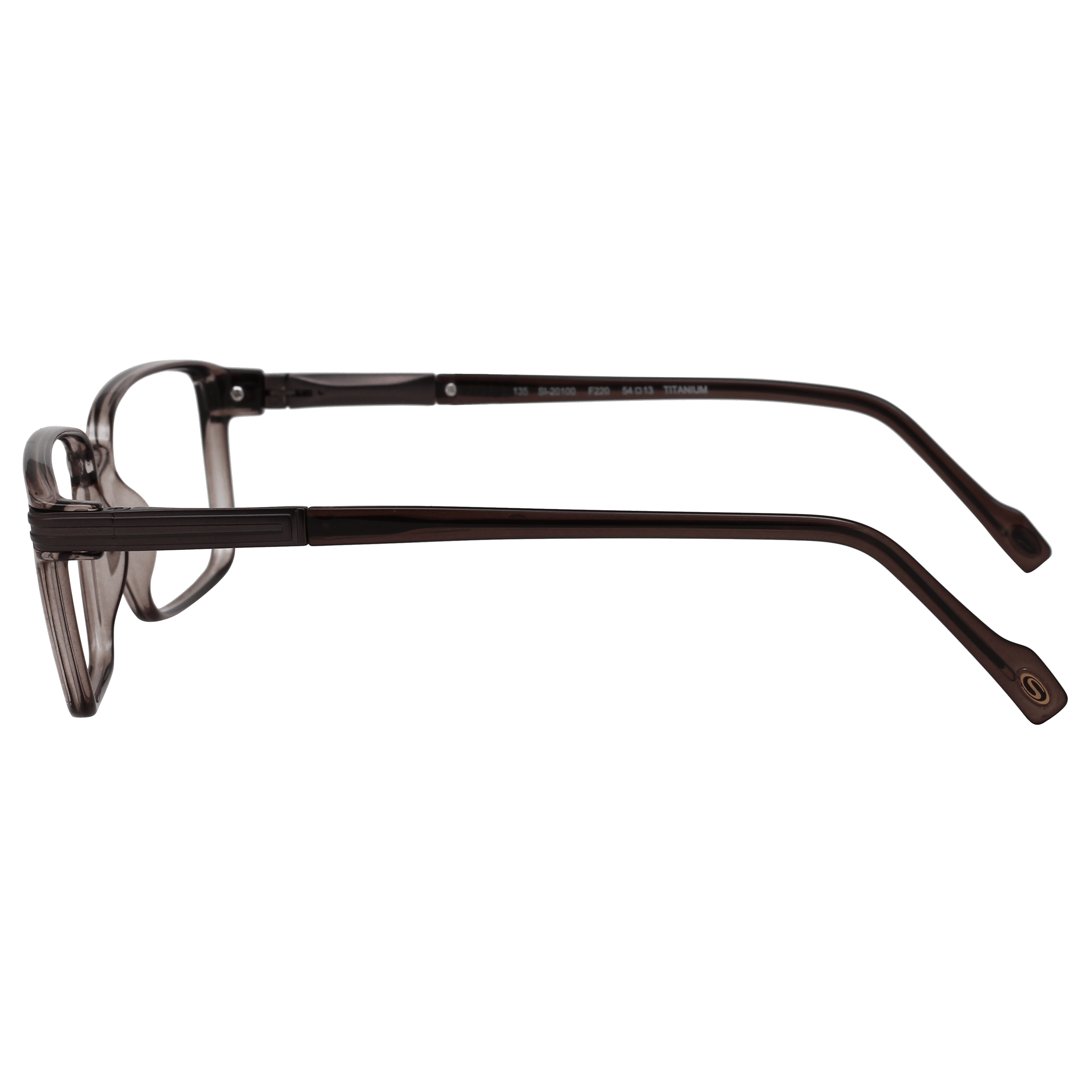 Hans Stepper SI-20100 Frame Grey Male Full Titanium Frame — Grey frame — view 3