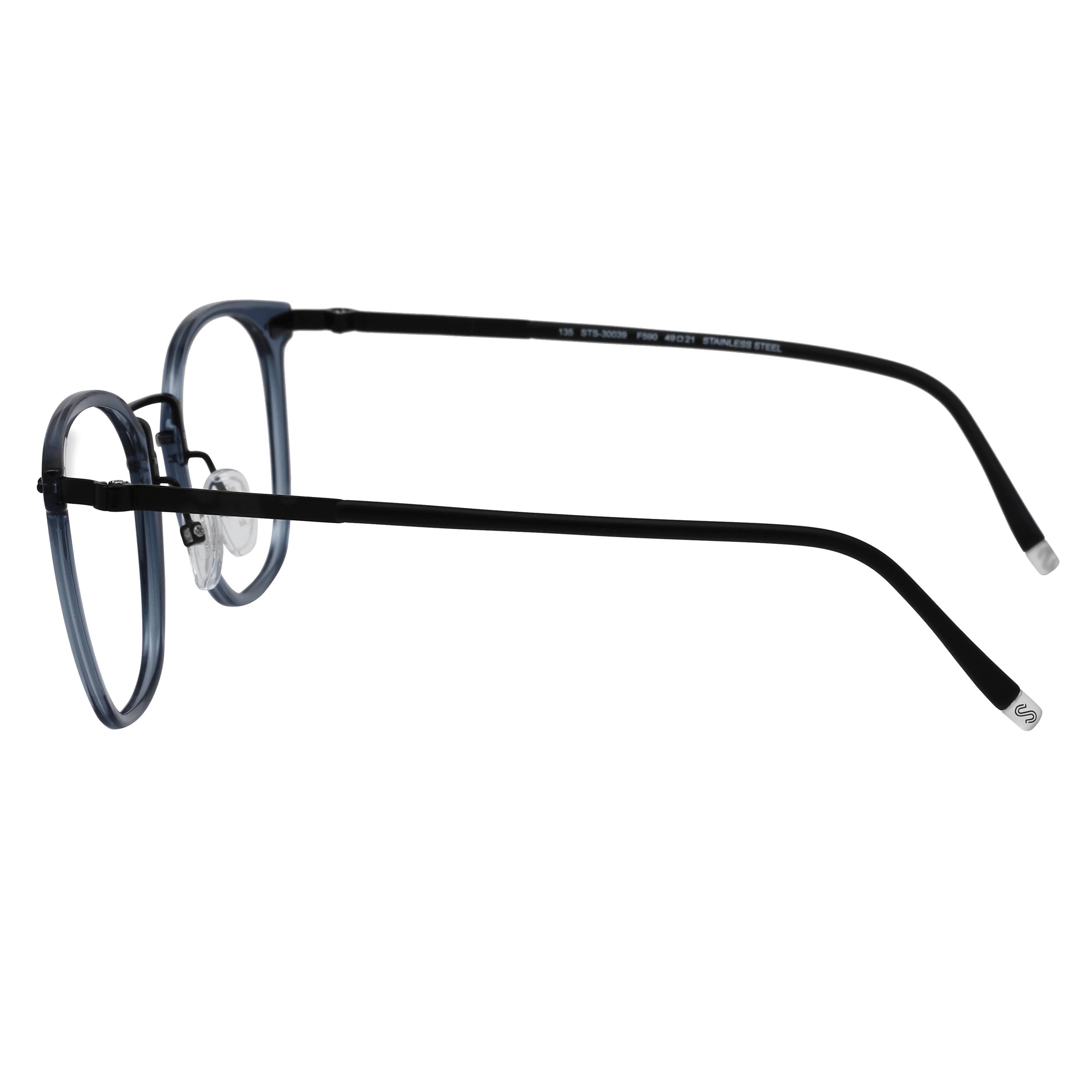 Hans Stepper STS-30039 Frame Blue Male Full Stainless Steel Frame — Blue frame — view 3