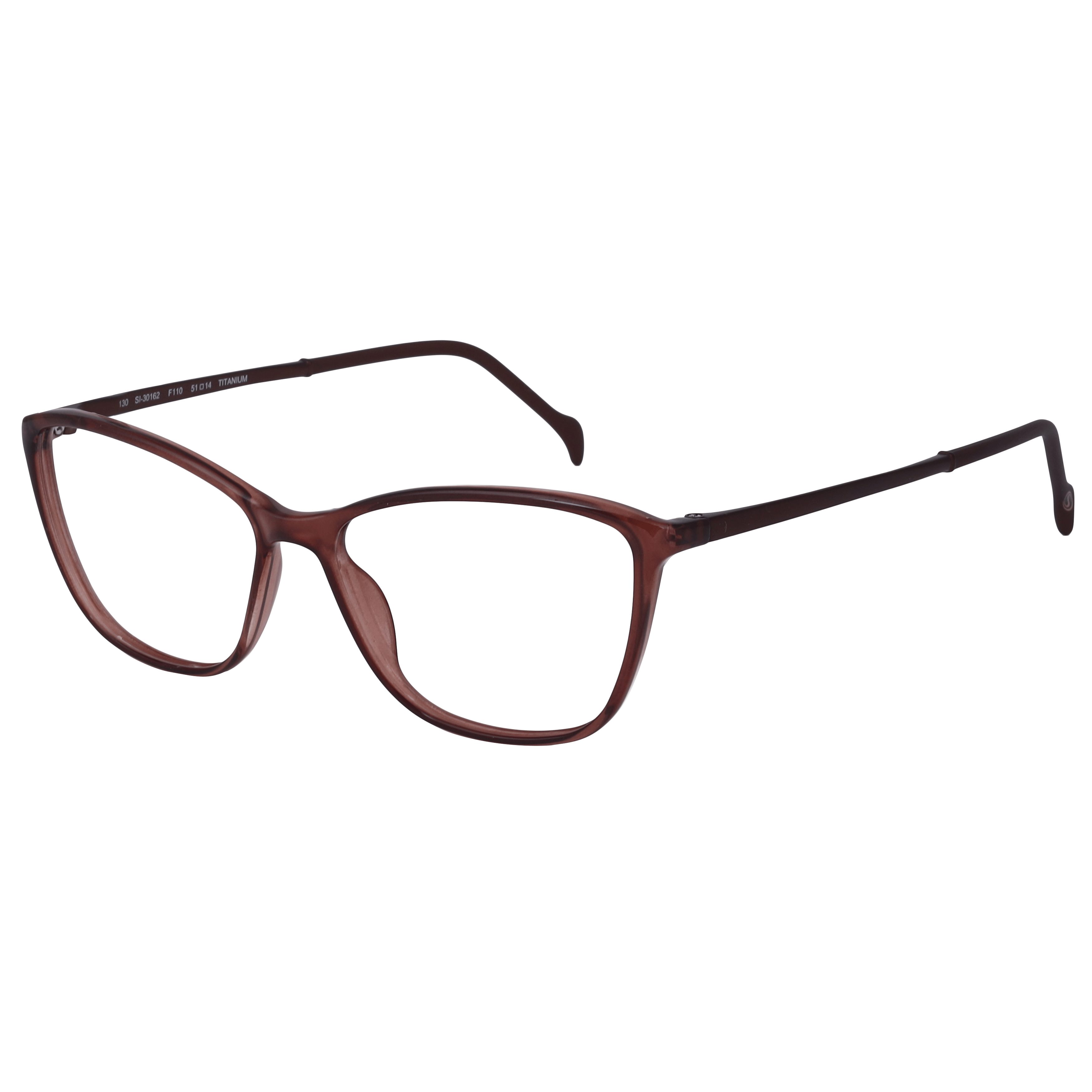 Hans Stepper SI-30162 Frame Brown Female Full Titanium — Brown frame