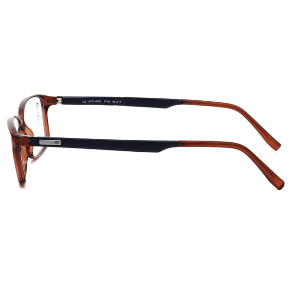Hans Stepper STS-10057 Frame Brown Male Full Shell Frame — Brown frame — view 3