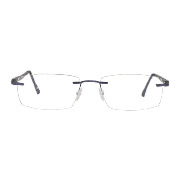 Hans Stepper STS-72140 Frame Blue Male RimLess Shell Frame — Blue frame — view 2