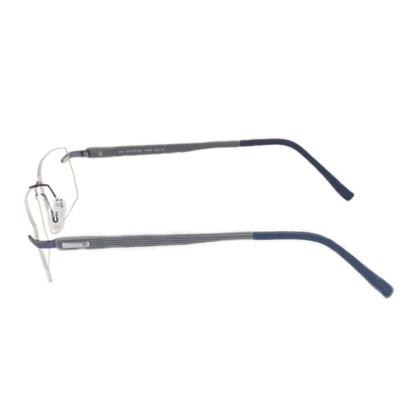 Hans Stepper STS-72140 Frame Blue Male RimLess Shell Frame — Blue frame — view 3