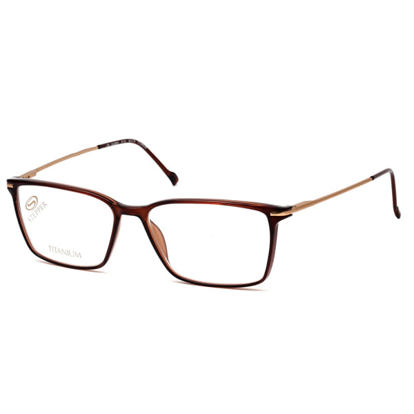 Hans Stepper SI-20051 Frame Brown Male Full Titanium — Brown frame