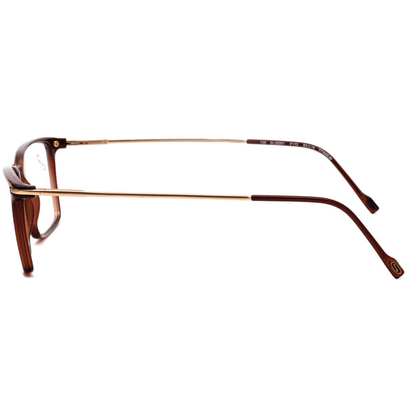 Hans Stepper SI-20051 Frame Brown Male Full Titanium Frame — Brown frame — view 4