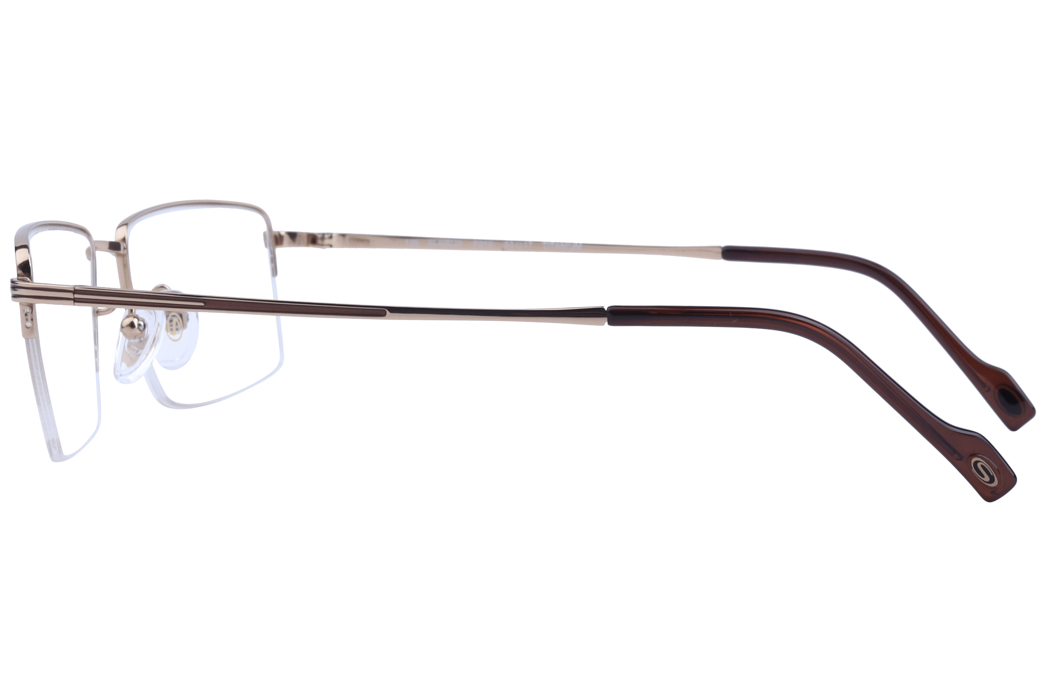 Hans Stepper SI-60033 Frame Gold Male Supra Titanium Frame — Gold frame — view 7