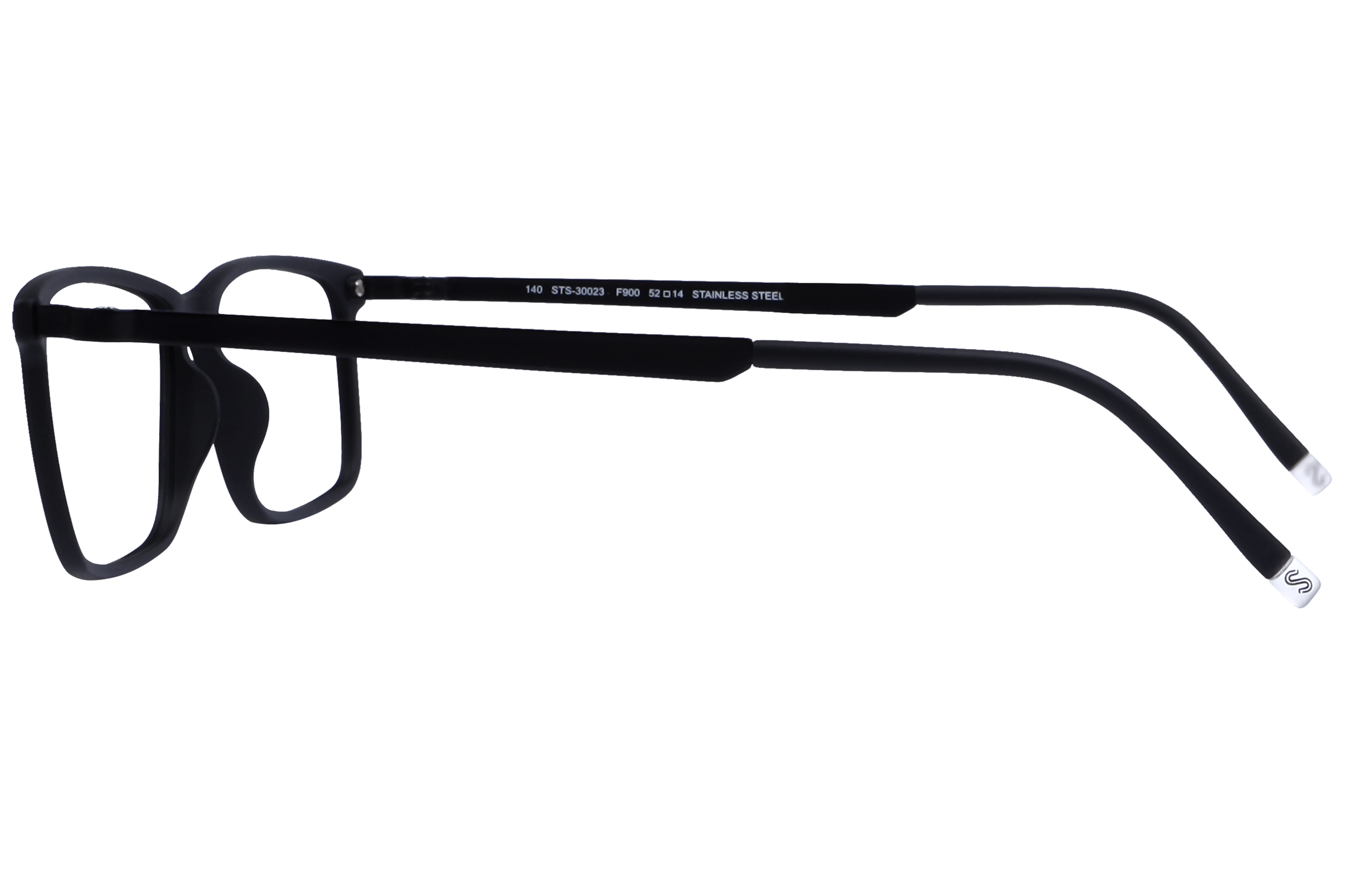 Hans Stepper STS-30023 Frame Matt Black Male Full Stainless Frame — Matt Black frame — view 3