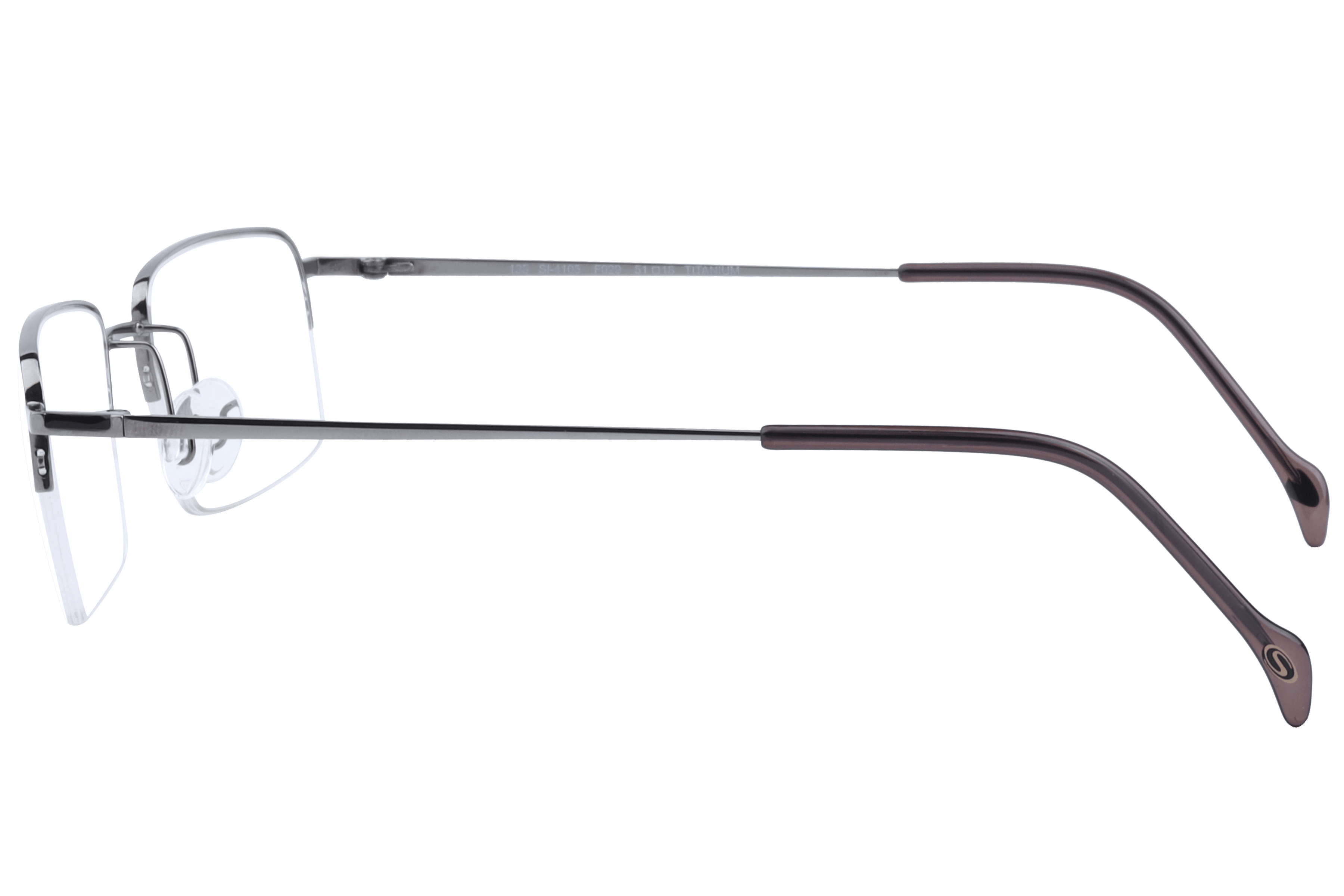 Hans Stepper SI-4105 Frame Grey Unisex Supra Titanium Frame — Grey frame — view 3