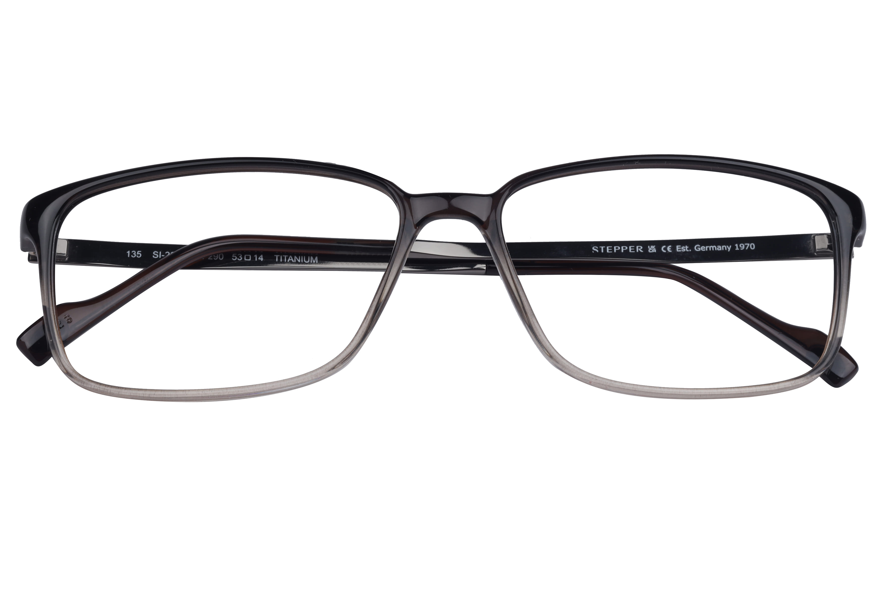 Hans Stepper SI-20026 Frame Grey Male Full Titanium Frame — Grey frame — view 3