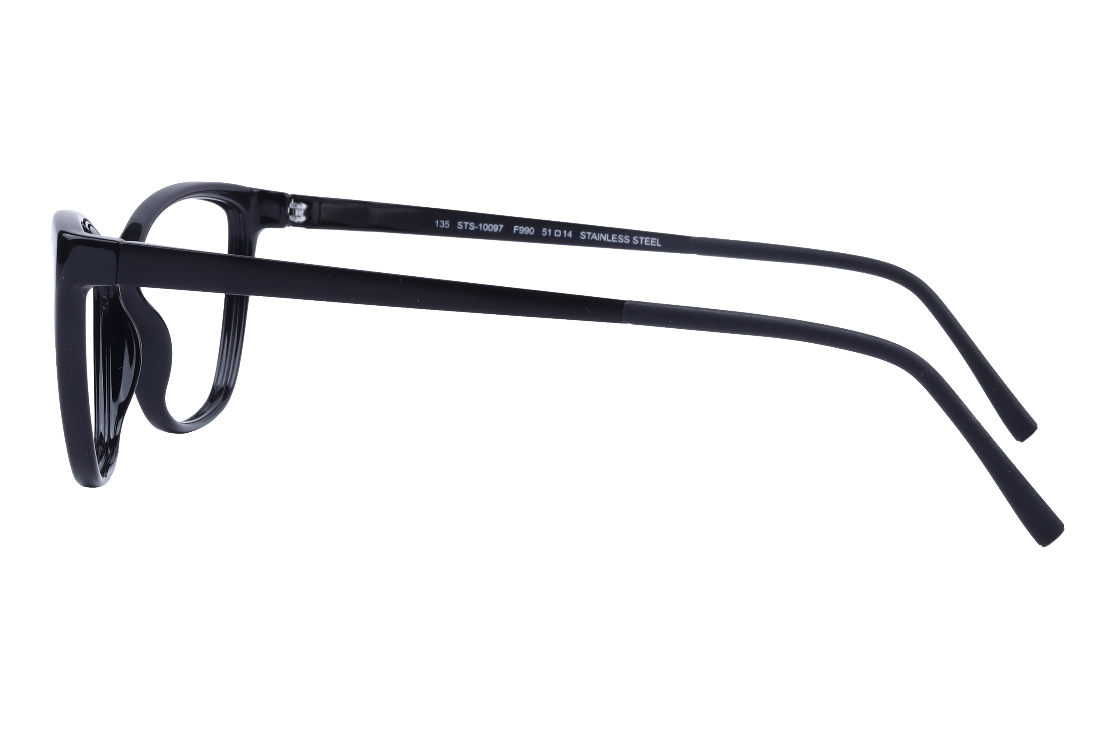 Hans Stepper STS-10097 Frame Black Female Full Stainless Ste Frame — Black frame — view 3