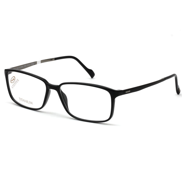 Hans Stepper SI-20026 Frame Black Male Full Titanium — Black frame