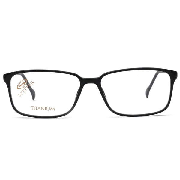 Hans Stepper SI-20026 Frame Black Male Full Titanium Frame — Black frame — view 3