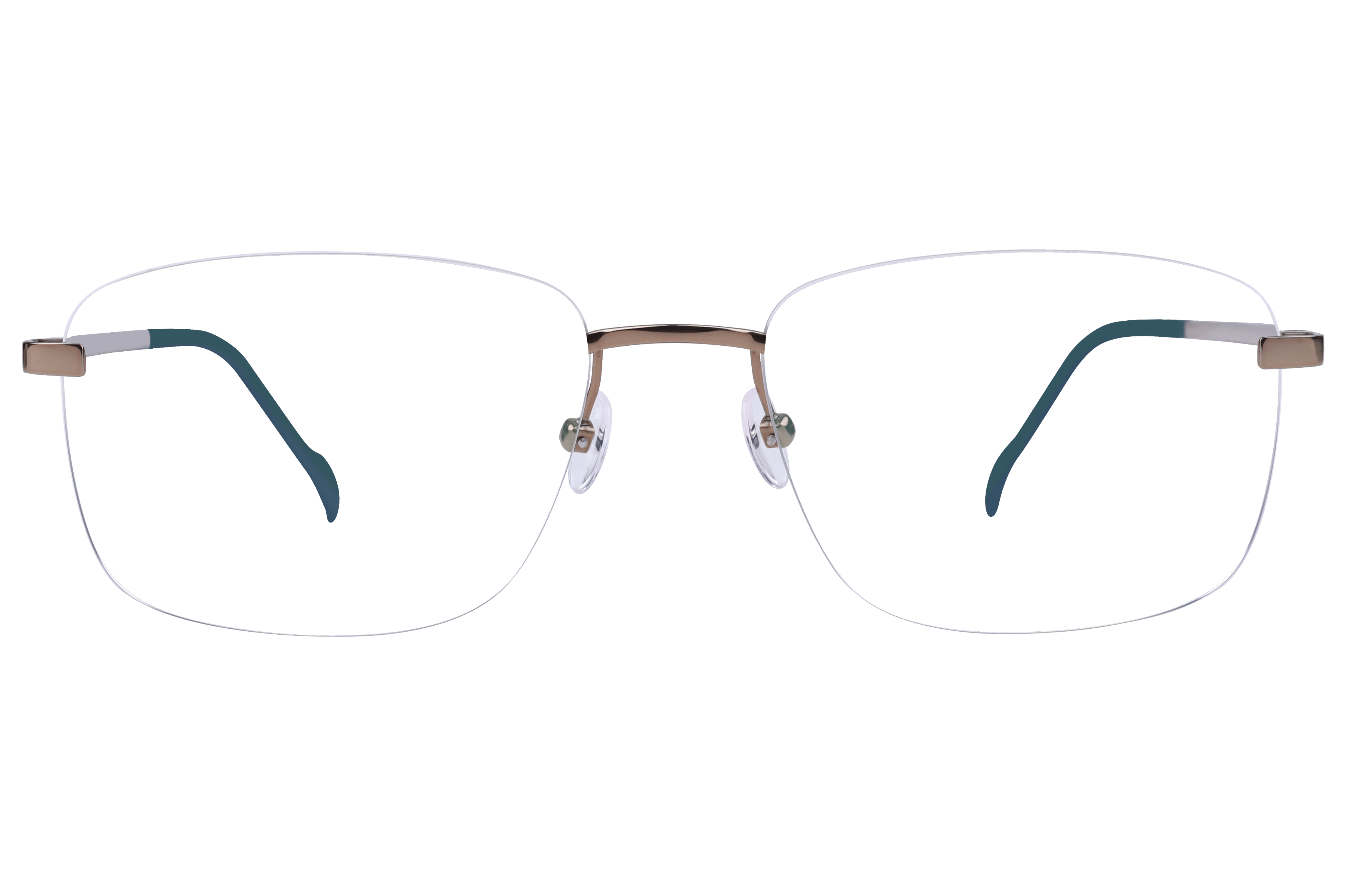 Hans Stepper SI-85554 Frame Light Gold Male RimLess Metal Frame — Light Gold frame — view 2