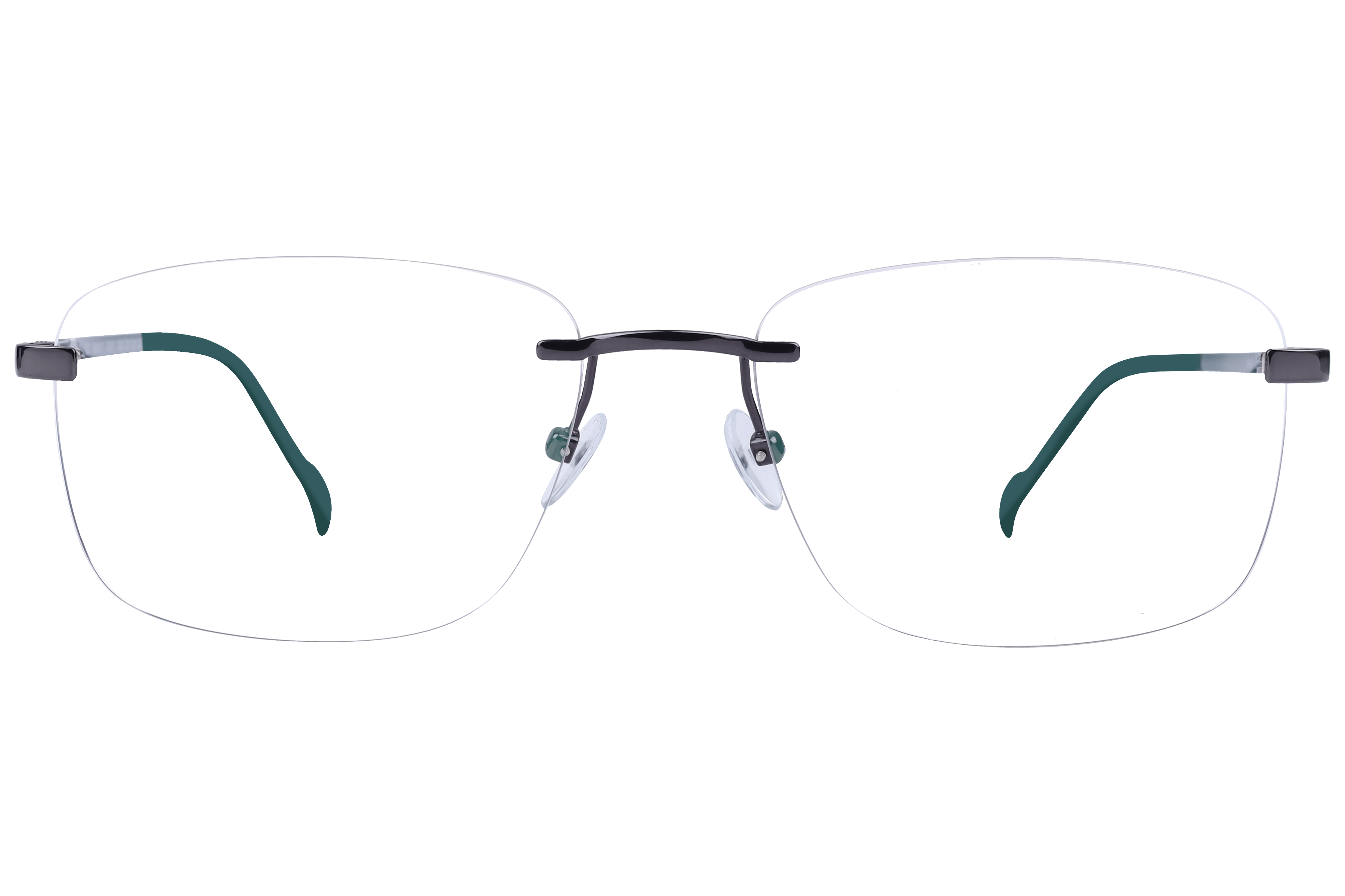 Hans Stepper SI-85554 Frame Grey Male RimLess Metal Frame — Grey frame — view 2