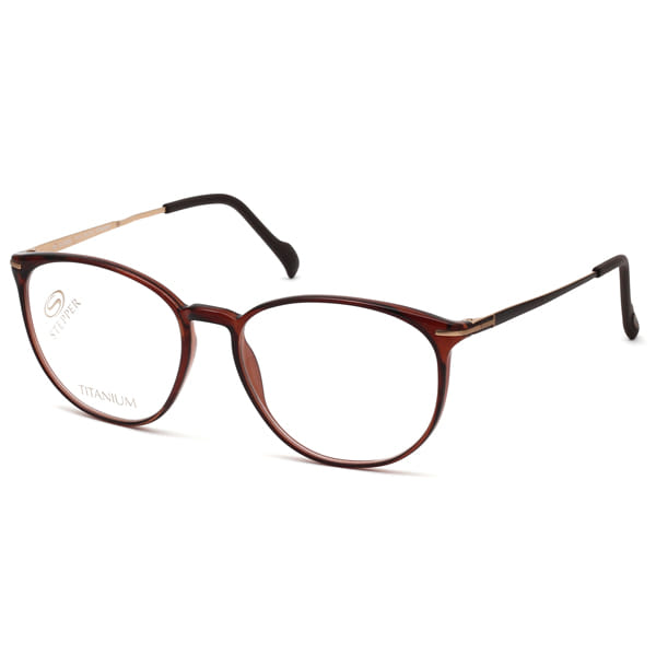 Hans Stepper SI-20050 Frame Brown Male Full Titanium — Brown frame