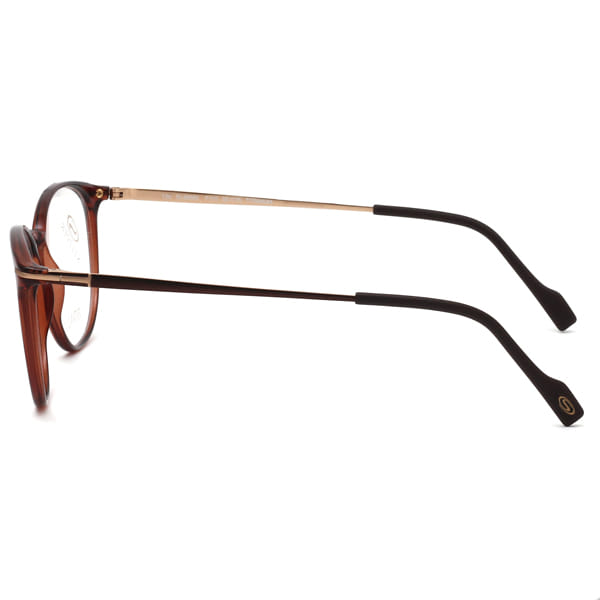 Hans Stepper SI-20050 Frame Brown Male Full Titanium Frame — Brown frame — view 4