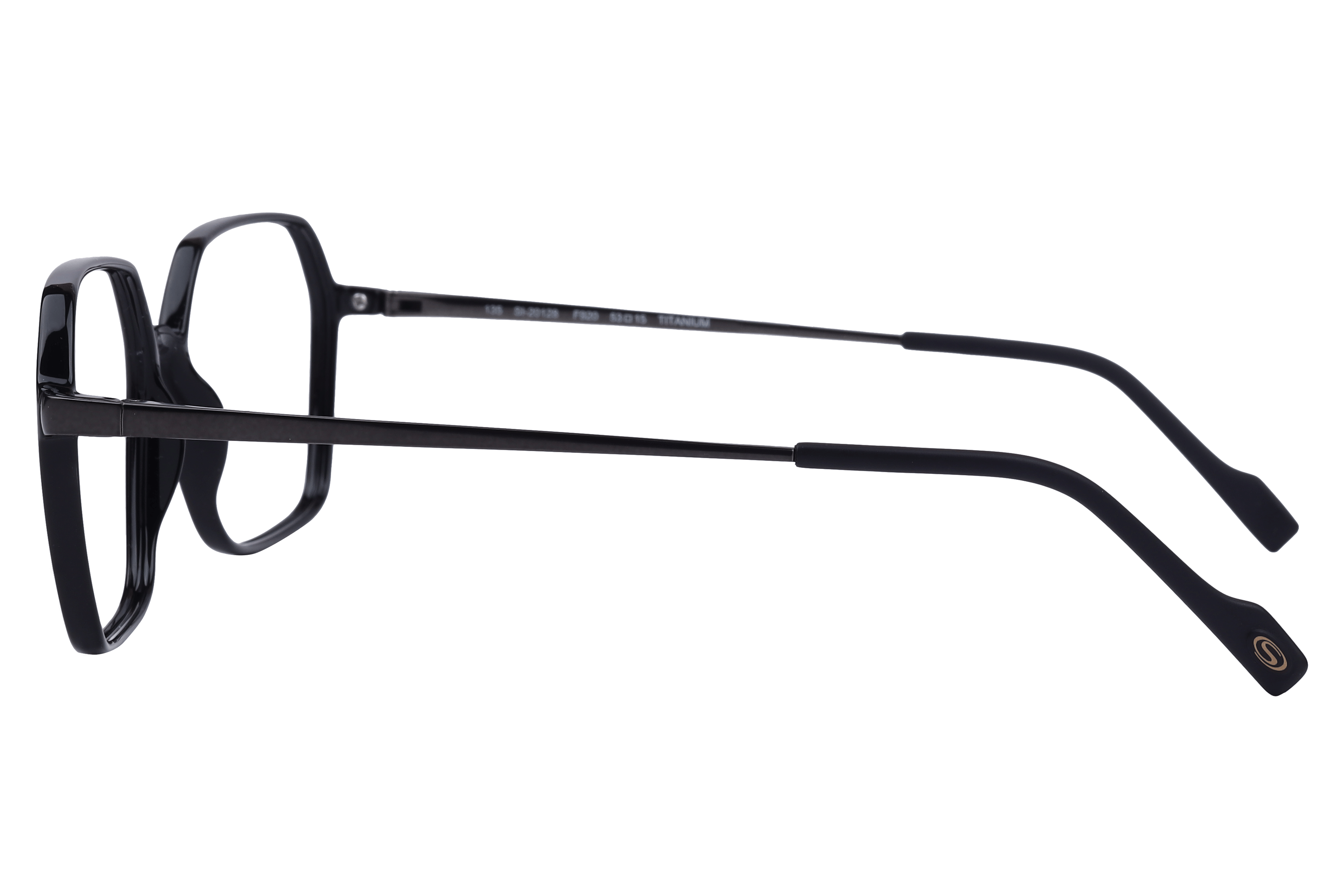 Hans Stepper SI-20128 Frame Black Unisex Full Metal Frame — Black frame — view 3