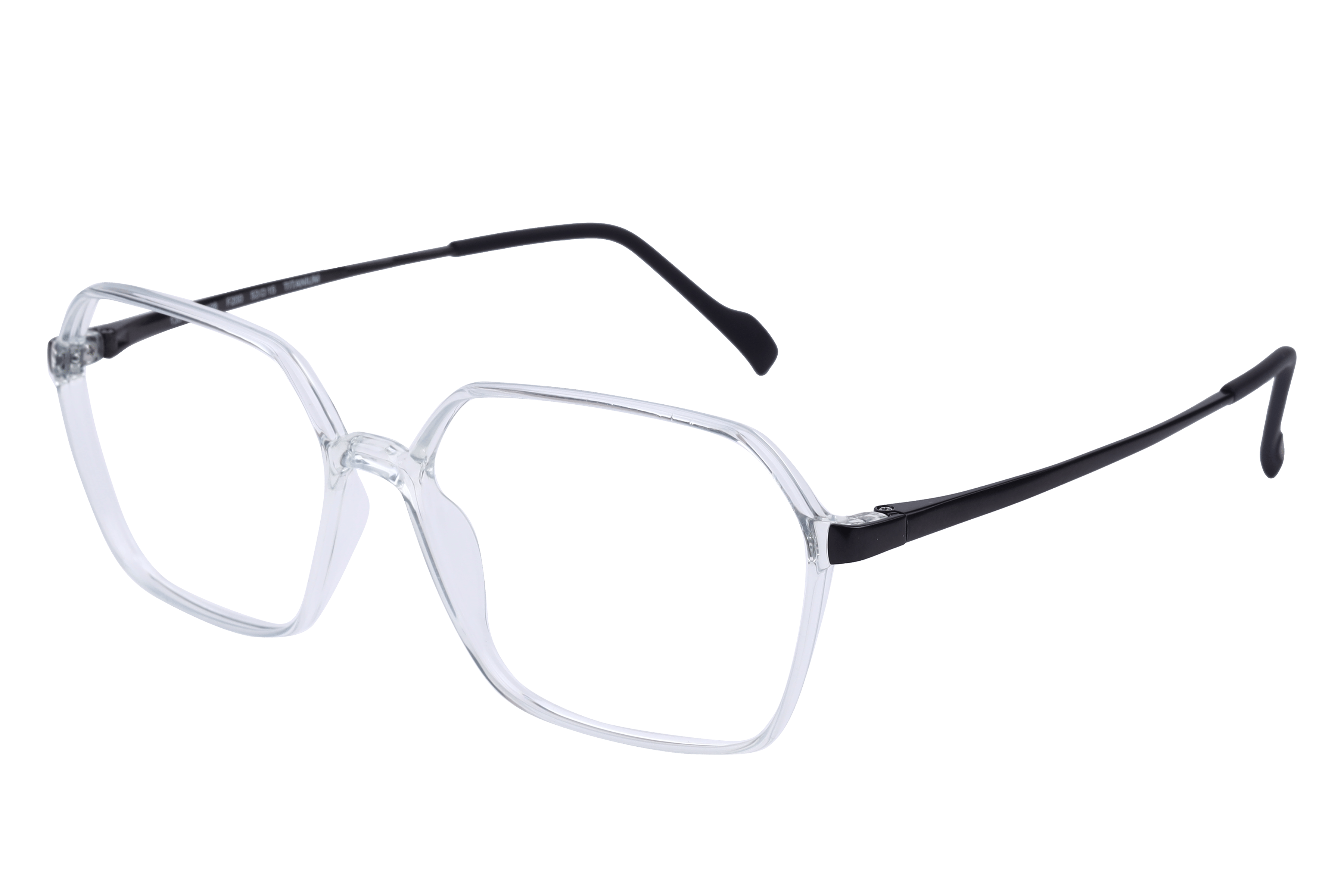 Hans Stepper SI-20128 Frame Transparent Unisex Full Metal — Transparent frame