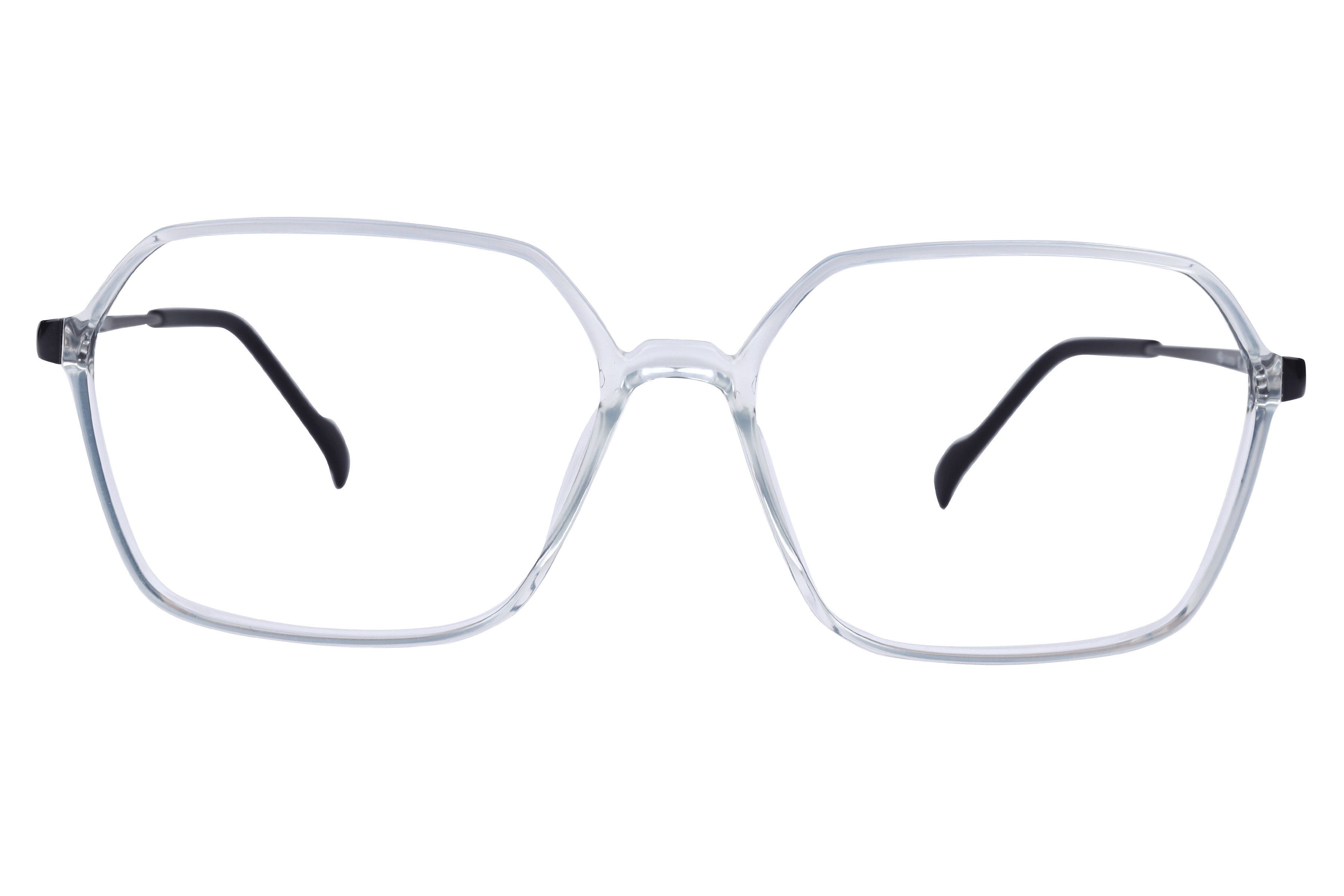 Hans Stepper SI-20128 Frame Transparent Unisex Full Metal Frame — Transparent frame — view 2