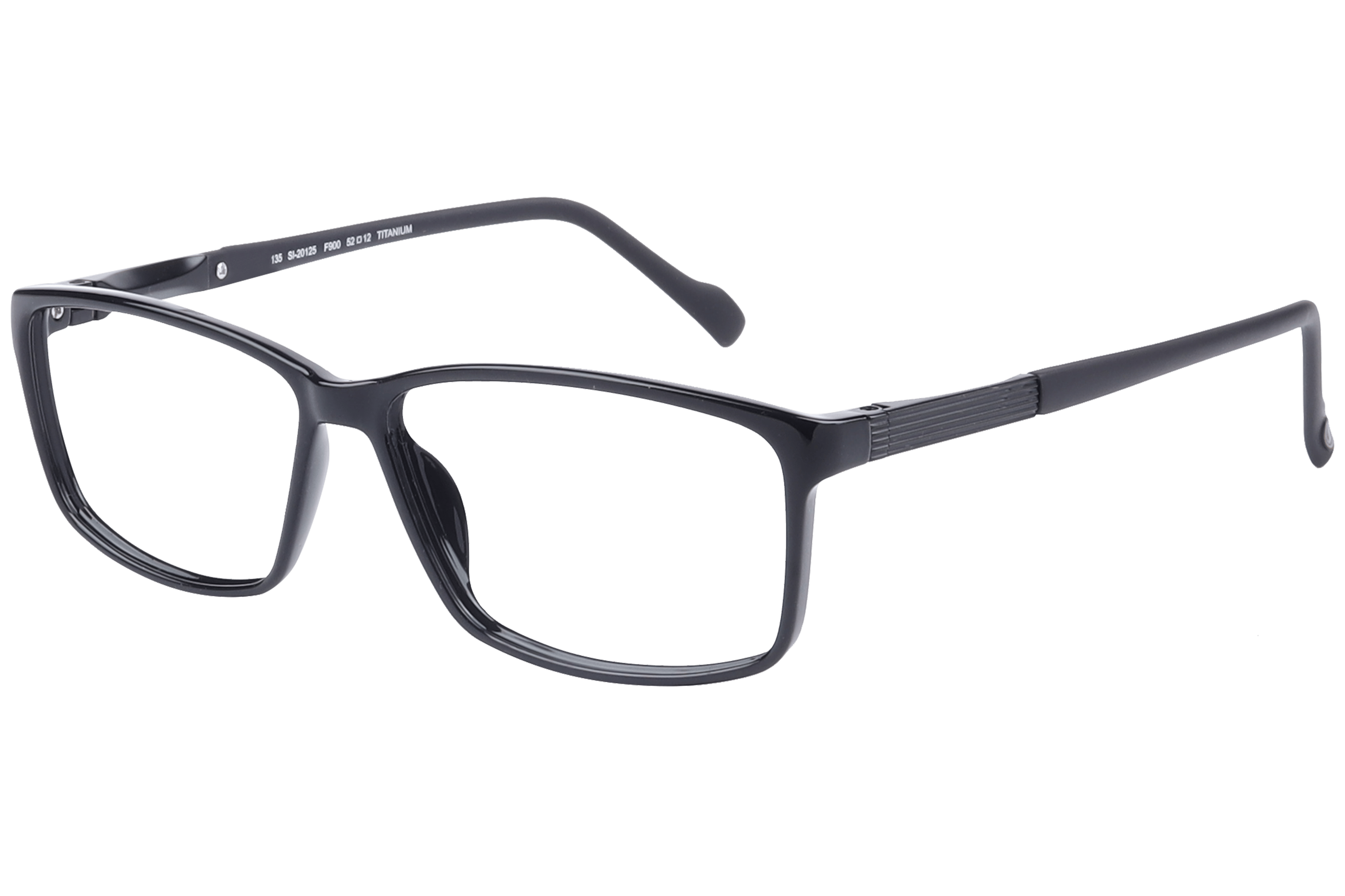 Hans Stepper SI-20125 Frame Black Unisex Full Titanium — Black frame