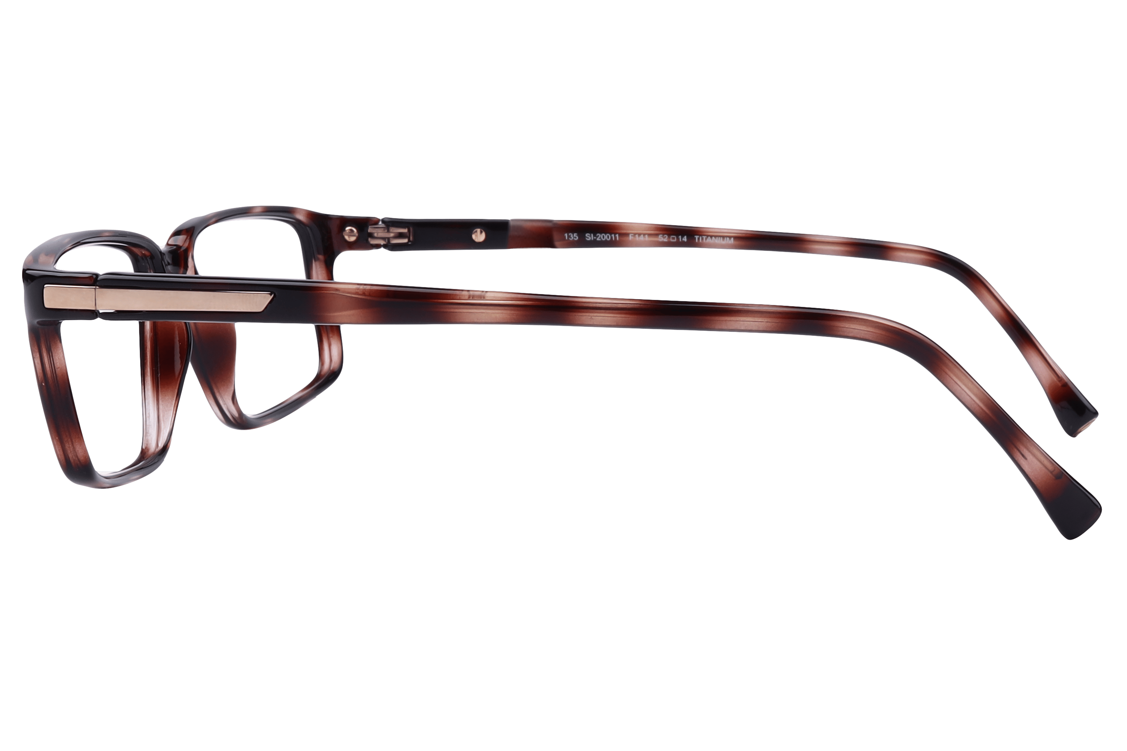 Hans Stepper SI-20011 Frame Havana Unisex Full Shell Frame — Havana frame — view 3