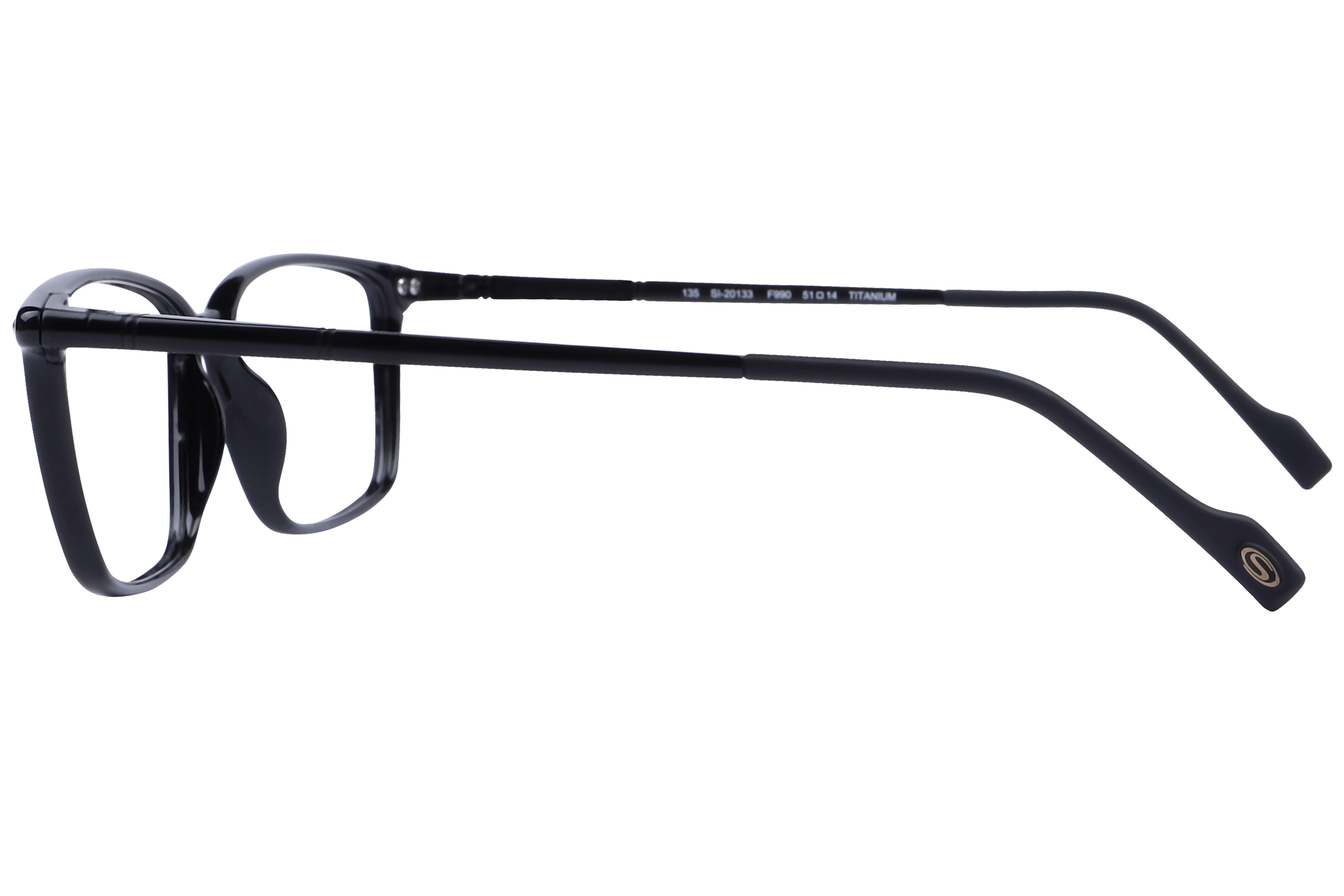 Hans Stepper SI-20133 Frame Black Male Full Shell Frame — Black frame — view 3