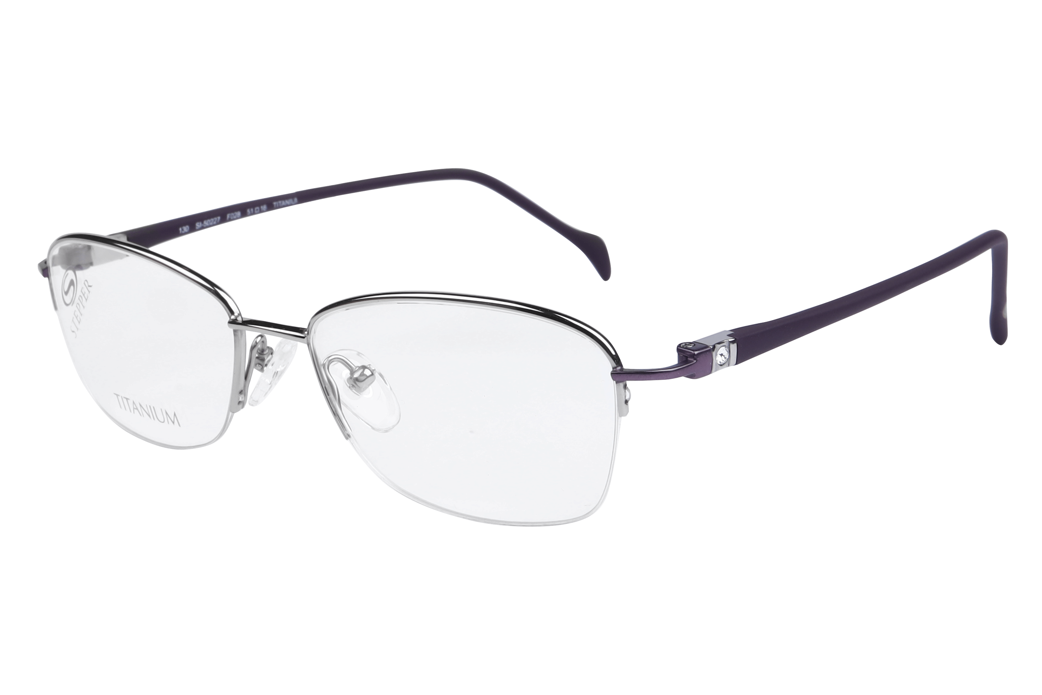 Hans Stepper SI-50227 Frame Silver Female Supra Titanium — Silver frame